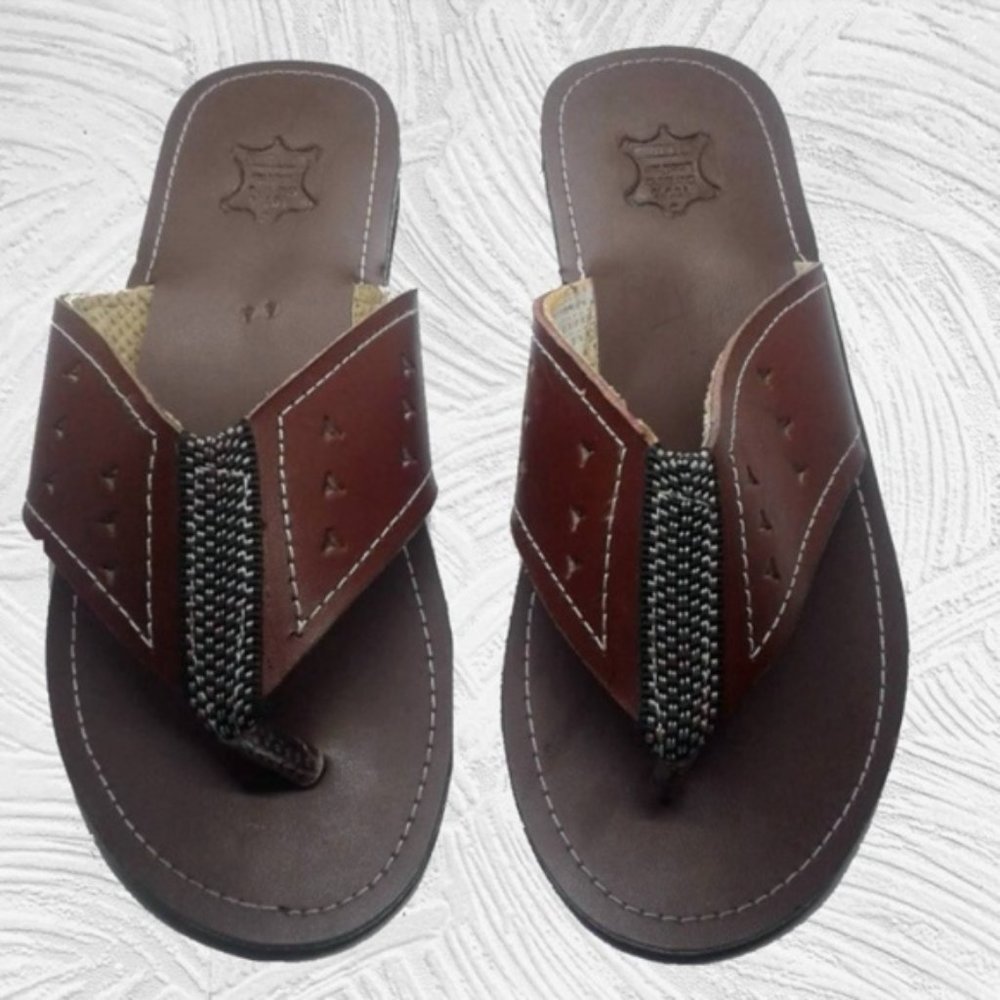 Mens leather sandals - NWOT